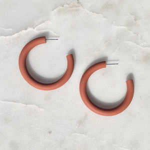 Large Clay Hoops